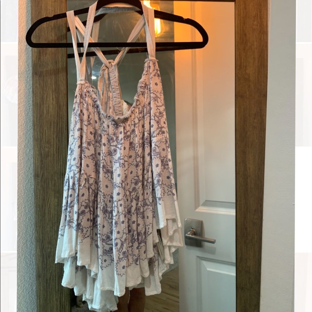 Adorable Tie Floral Tank - Free People
